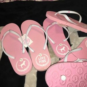 PINK BEACH FLIP FLOPS